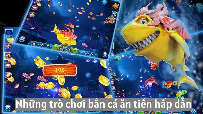 Những trò chơi bắn cá đổi thưởng ăn tiền thật tại cổng game Alo789